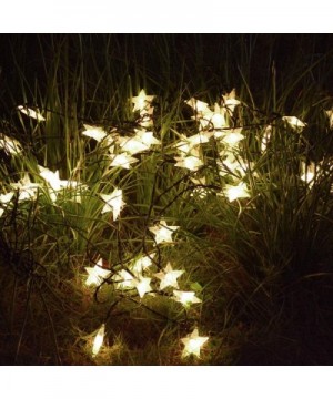 Solar String Lights Outdoor- Solar Powered Star String Lights- 30ft 50LED Waterproof Christmas Solar String Lights for Garden...