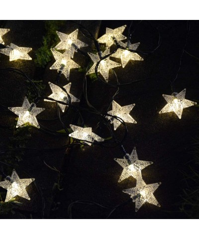 Solar String Lights Outdoor- Solar Powered Star String Lights- 30ft 50LED Waterproof Christmas Solar String Lights for Garden...