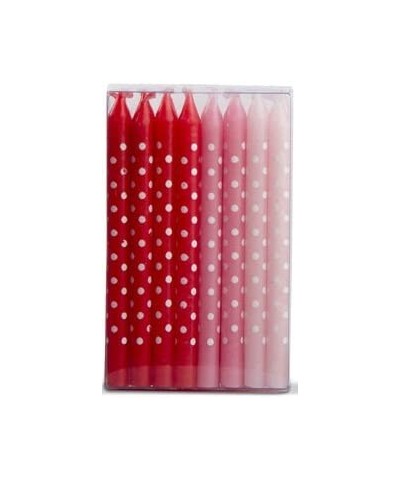Red and Pink Birthday Candles (Dots) - Dots - CD189ZN8ODT $6.74 Birthday Candles