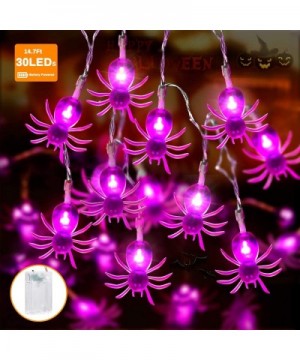 Halloween Spider String Lights- 4.5M 30LED Waterproof Fairy Lights with 2 Lighting Modes Battery Operated Decorative String L...