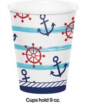 Nautical Baby Shower Cups- 24 ct - C5196UTI9G9 $11.25 Party Tableware