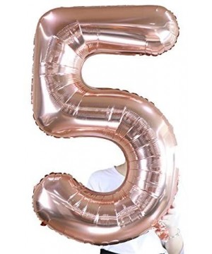 40 Inches Rose Gold Jumbo Digital Number Balloon Huge Giant Balloon Foil Mylar Balloons for Birthday Party Wedding Bridal Sho...