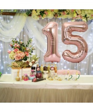 40 Inches Rose Gold Jumbo Digital Number Balloon Huge Giant Balloon Foil Mylar Balloons for Birthday Party Wedding Bridal Sho...