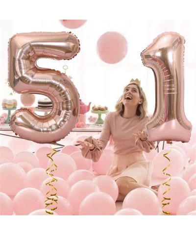 40 Inches Rose Gold Jumbo Digital Number Balloon Huge Giant Balloon Foil Mylar Balloons for Birthday Party Wedding Bridal Sho...