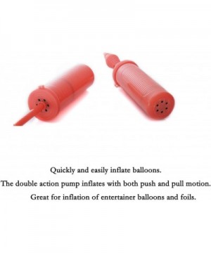 Balloon Pump Hand - 1 Pack Balloon Pump Handheld for Balloons- 2-Way Double Action Air Inflator Pump - C7192XT2L4G $5.12 Ball...