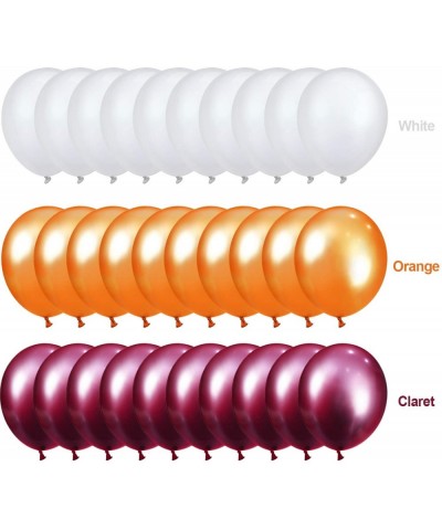 100 Pieces 13 inch Latex Balloons Colorful Round Balloons for Wedding Birthday Festival Party Decoration (White- Wine Red- Or...