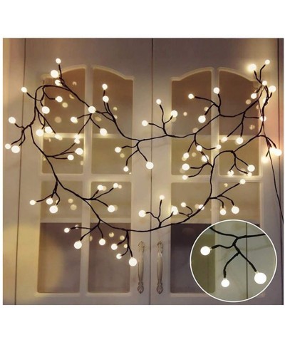 Globe String Lights- 72 Bulbs 8 Modes Plug-in Globe Decorative Bedroom Christmas Window Garden Wedding Birthday Party Warm Wh...