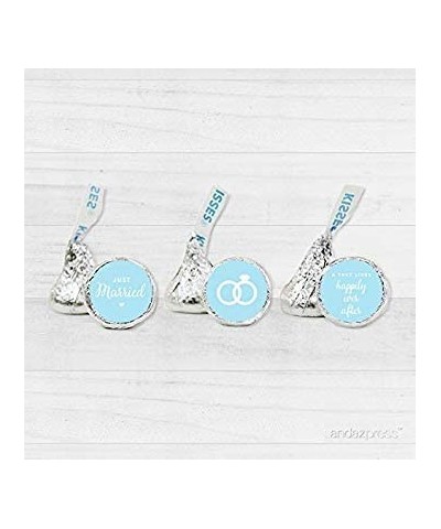 Chocolate Drop Labels Trio- Fits Hershey's Kisses- Wedding Just Married- Baby Blue- 216-Pack - Baby Blue - CK11VLV9CSF $11.95...