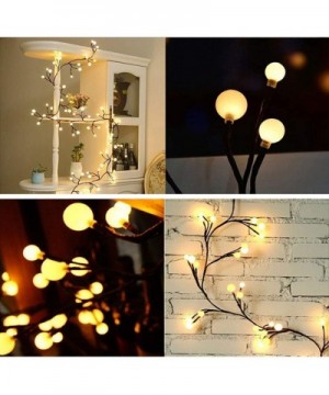 Globe String Lights- 72 Bulbs 8 Modes Plug-in Globe Decorative Bedroom Christmas Window Garden Wedding Birthday Party Warm Wh...