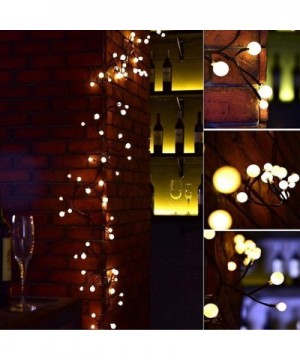 Globe String Lights- 72 Bulbs 8 Modes Plug-in Globe Decorative Bedroom Christmas Window Garden Wedding Birthday Party Warm Wh...