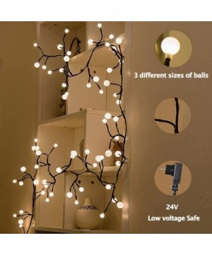 Globe String Lights- 72 Bulbs 8 Modes Plug-in Globe Decorative Bedroom Christmas Window Garden Wedding Birthday Party Warm Wh...