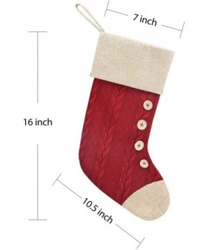 Knit Personalized Christmas Stockings 1 Pack Large Plain Xmas Rustic Monogrammed Custom Stockings Christmas Holiday Fireplace...