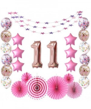 11 Rose Gold Number Foil Balloons for 11th Birthday Party Sign Supplies- Boy's/Girl's Birthday Party Decorations - CD196Y8ZTD...