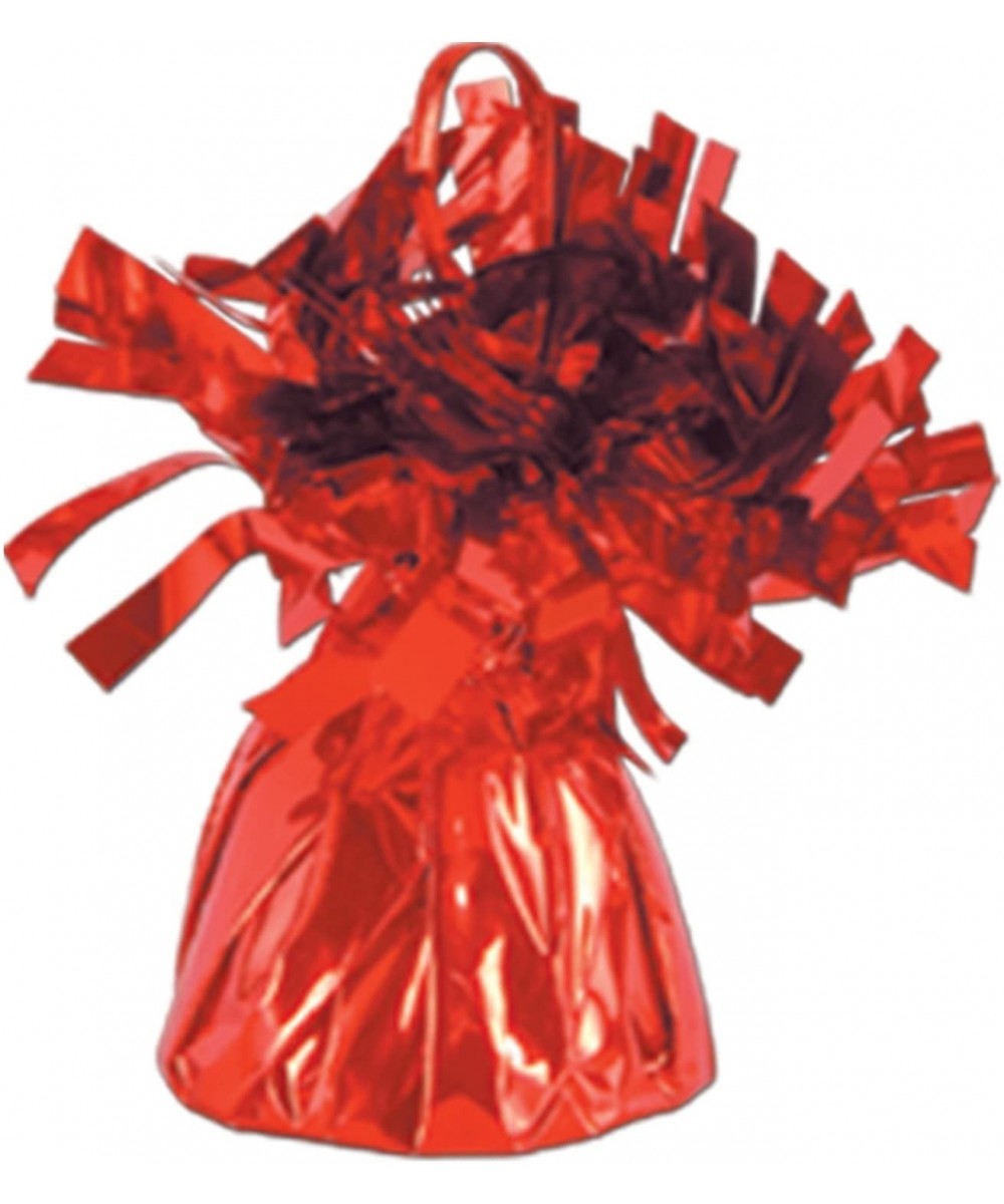 Metallic Wrapped Balloon Weight Party Supplies- Red - C0118PES72X $6.28 Balloons