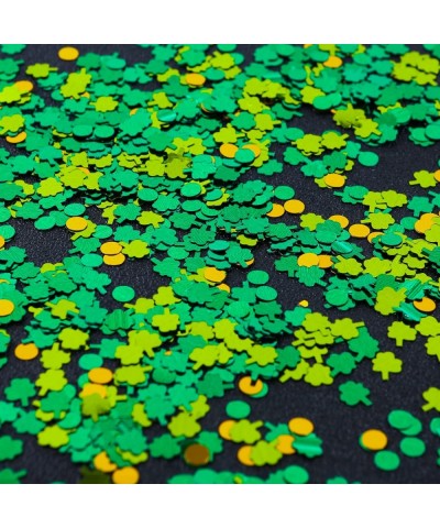 100g/5800 Pieces Shamrocks Table Confetti Lucky Round Sequins for Arts and Crafts St. Patrick's Day Saint Patrick Party Favor...