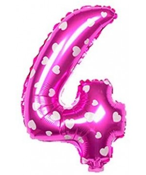 4th Birthday Mickey Mouse Minnie Mouse Balloons for Girl 6 pcs - Party Supplies - Ribbons included - CS18ARRU3TN $6.88 Balloons