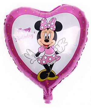 4th Birthday Mickey Mouse Minnie Mouse Balloons for Girl 6 pcs - Party Supplies - Ribbons included - CS18ARRU3TN $6.88 Balloons
