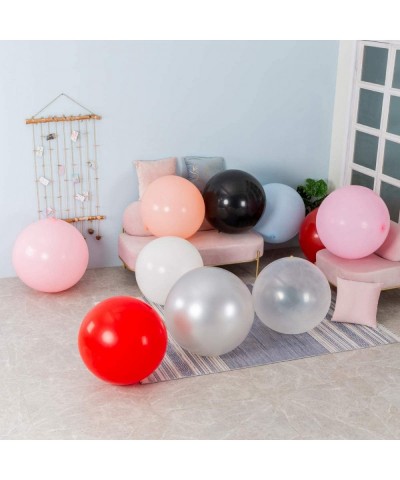36 Inch Macaron Baby Pink Thick Giant Balloons Latex 6 Packs for Photo Shoot Wedding Baby Shower Birthday Party Decorations -...
