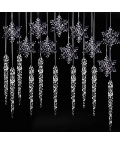 chrismtas Tree icicles (10pcs icicles +10pcs Snowflakes (type2)) - 10pcs Icicles +10pcs Snowflakes (Type2) - CW192TCHXZ0 $9.0...