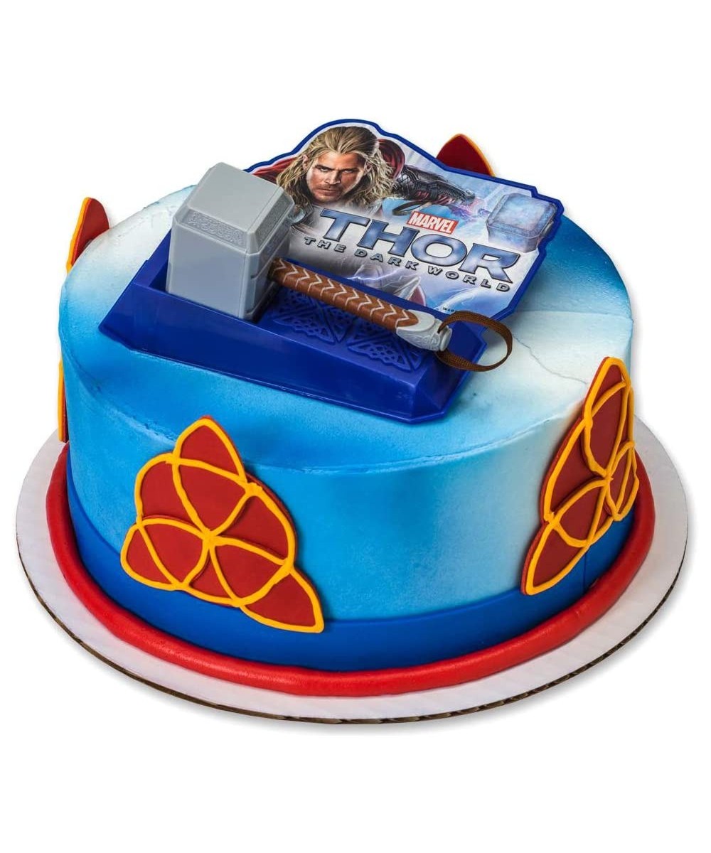 Thor Dark World Hammer DecoSet Cake Topper - CA11GQBJNCF $7.06 Cake & Cupcake Toppers
