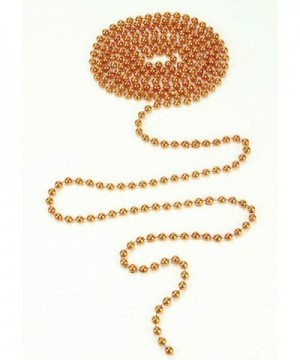 9ft Christmas Bead Chain - Christmas Bead Garlands - Christmas Decorations (Copper) - Copper - CB18IDHLKYX $10.69 Garlands