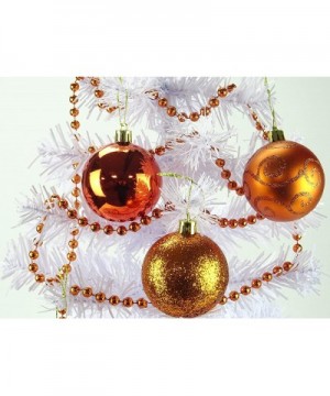 9ft Christmas Bead Chain - Christmas Bead Garlands - Christmas Decorations (Copper) - Copper - CB18IDHLKYX $10.69 Garlands