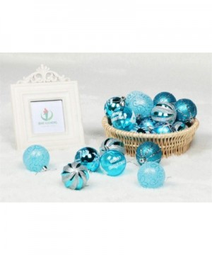 6cm/2.36" 24pcs Christmas Tree Baubles Shatterproof Plastic Christmas Ball Ornament Tree Pendants Holiday Party Festival Deco...