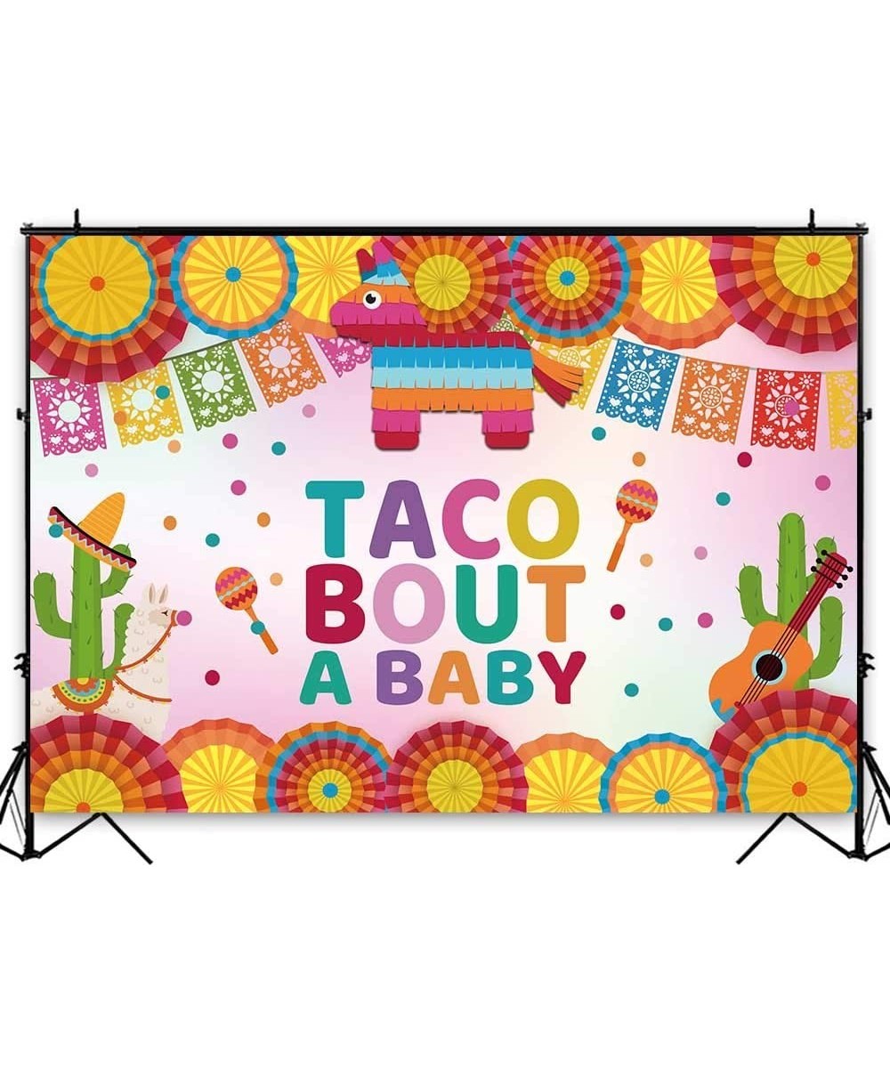 7x5ft Mexican Fiesta Baby Shower Photography Backdrop Taco Bout a Baby Mexico Cactus Party Background Cinco de Mayo Colorful ...