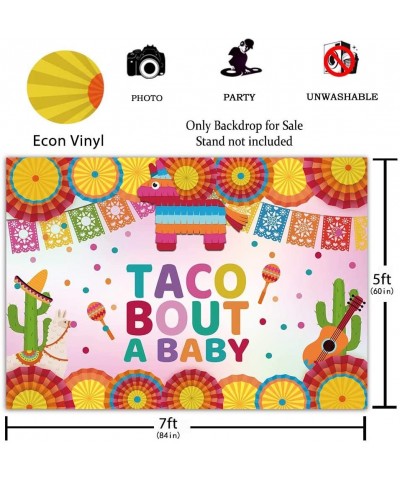 7x5ft Mexican Fiesta Baby Shower Photography Backdrop Taco Bout a Baby Mexico Cactus Party Background Cinco de Mayo Colorful ...