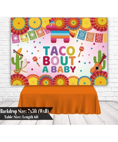 7x5ft Mexican Fiesta Baby Shower Photography Backdrop Taco Bout a Baby Mexico Cactus Party Background Cinco de Mayo Colorful ...