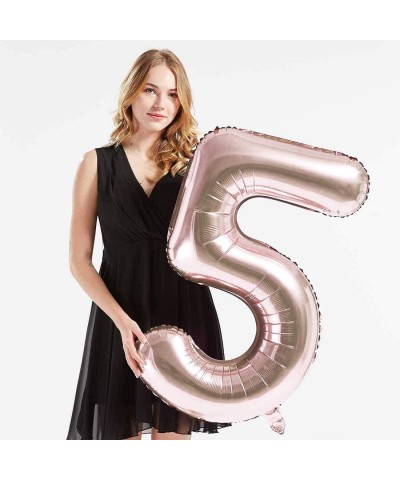 40inch Rose Gold Foil 15 Helium Jumbo Digital Number Balloons- 15th Birthday Decoration for Girls or Boys-15 Birthday Party S...