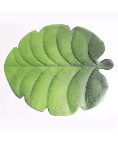 12 Pack Artificial Soft Tropical Palm Leaves Coasters for Hawaiian Luau Party Decoration- DIY Palm Leaf Wedding Table Decorat...