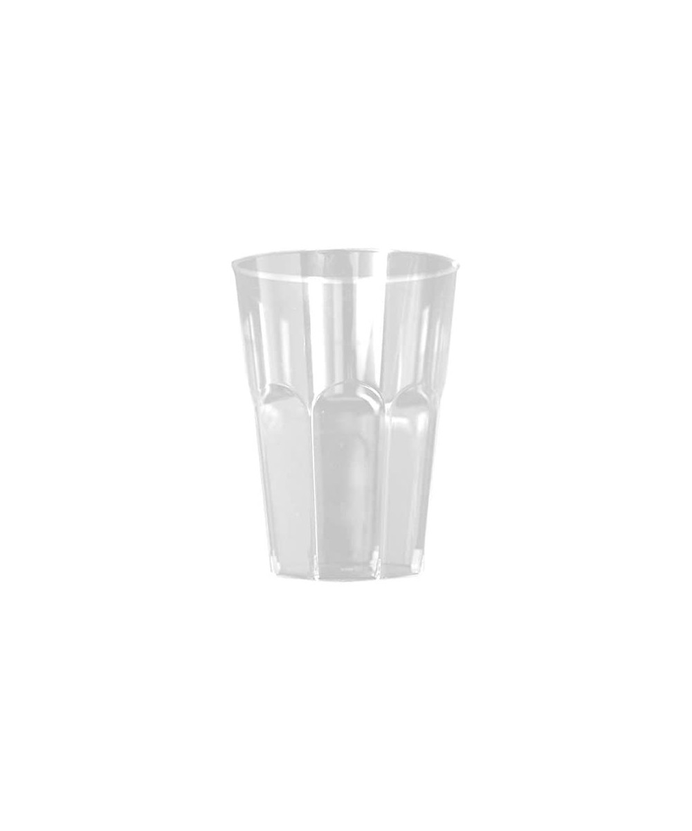 Hard Clear Plastic Party Tumblers/Cups (40- 8oz Octagon) - 8oz Octagon - CH18SCAY7LG $8.04 Tableware