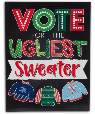 Ugly Sweater Christmas Party Voting Cards (51 Pieces) - CG18T46YROS $6.68 Party Games & Activities