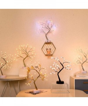 36 LED Pearl Tree Lights - DIY Artificial Bonsai Tree Lights- USB Battery-Powered Touch Switch Warm Fairy Lights Tree Lamp fo...