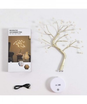 36 LED Pearl Tree Lights - DIY Artificial Bonsai Tree Lights- USB Battery-Powered Touch Switch Warm Fairy Lights Tree Lamp fo...