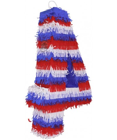 Number Four American Flag Design Pinata for 4th of July Celebrations - Handmade in Mexico - CT18TE6YUTM $14.92 Piñatas