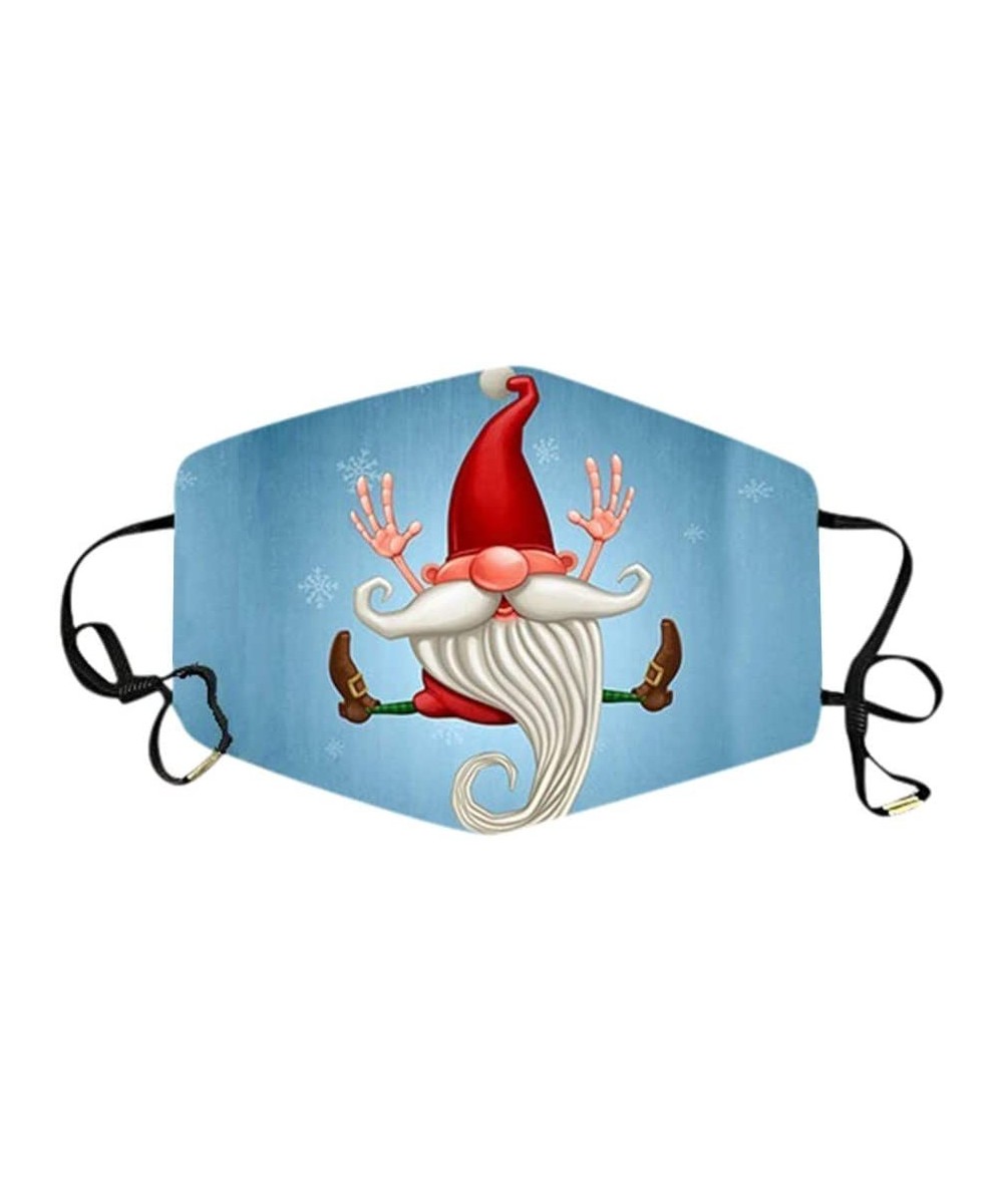 1PC Christmas Printing Windbreak Outdoor Riding Adults Washable Reusable Face Bandanas - L - CW19KN68S3K $6.09 Swags