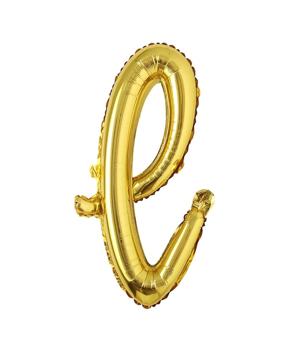 18 inch Gold DIY a-z Handwriting Lowercase Letters Name Foil Balloon Letter Character Birthday Wedding Party Decoration Ballo...