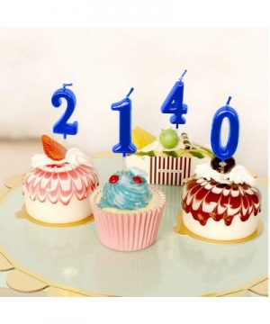 Blue Birthday Candles 7 Candle 7th Seven Years Cake Bady Roman Numberal Cool Number Candle No 70 71 72 73 74 75 76 77 78 79 -...