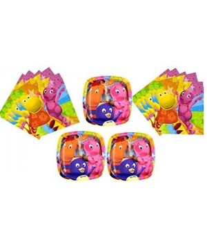 Backyardigans Plate and Napkin Birthday Party Pack 16 Plates 32 Napkins Pocket Plates - C3125928XLX $13.22 Party Packs