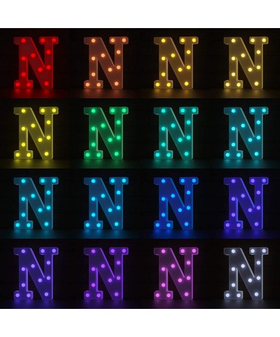 Letter Lights USB Powered Light up Letters with Remote- 16 Color Changing Marquee Letter Lights Multicolor Colors for Home Ba...