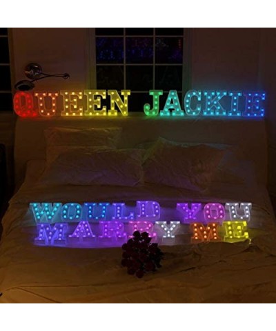 Letter Lights USB Powered Light up Letters with Remote- 16 Color Changing Marquee Letter Lights Multicolor Colors for Home Ba...