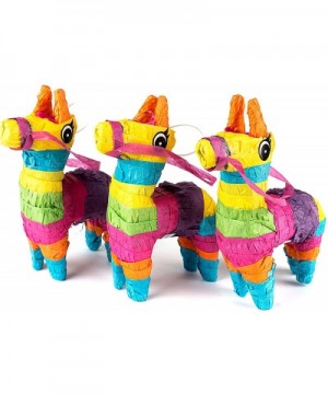 Set of 3 Mini Donkey Pinatas 4"x7" inches- Fiesta Decorations- Cinco de Mayo Pinata- Party Favors- Party Supplies and Centerp...