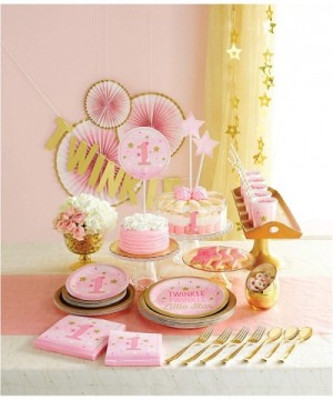 One Little Star Girl - Honeycomb Centrepiece Centerpiece- 0.125" x 11.5" x 13.5"- Pink & Gold - CP12MXCML16 $5.23 Centerpieces