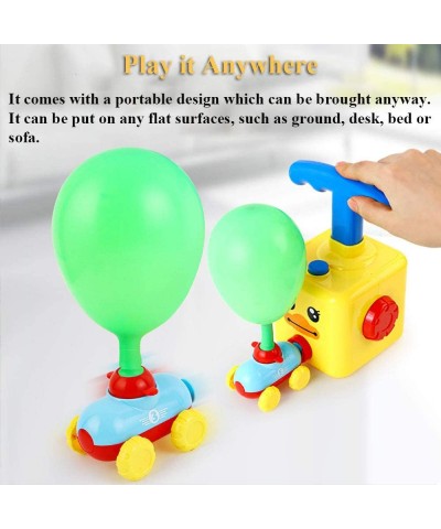 Balloon Powered Car Inertial Power Car Creative Inflatable Balloon Pump Air Powred Car Scientific Experiment Toy Gift for Kid...