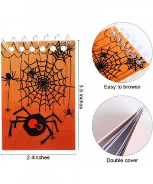 48 Pieces Halloween Notepads Spiral Notebooks Pumpkin Pattern Notebooks for Halloween Party Home School Supplies- 8 Styles - ...