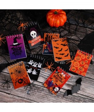 48 Pieces Halloween Notepads Spiral Notebooks Pumpkin Pattern Notebooks for Halloween Party Home School Supplies- 8 Styles - ...