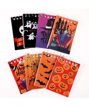 48 Pieces Halloween Notepads Spiral Notebooks Pumpkin Pattern Notebooks for Halloween Party Home School Supplies- 8 Styles - ...