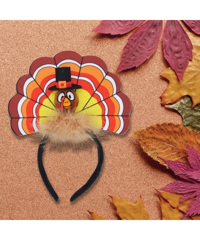 Thanksgiving Turkey Headband & Pie Headband Combo Set- 2 Pcs Holiday Headbands for Thanksgiving Accessories and Party Favors ...